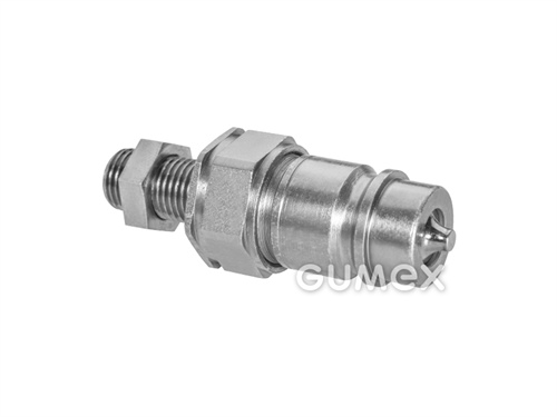 Kugelnippel DN13, verlängertes Außengewinde M14x1,5, leichte Serie, konischdichtend, 250bar, Stahl, 